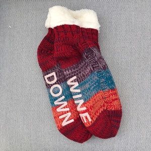 NWOT - “Wine Down” Gripper Slipper Socks